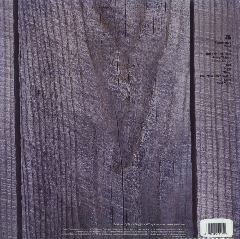 Phish Farmhouse US vinyl LP album (LP record)