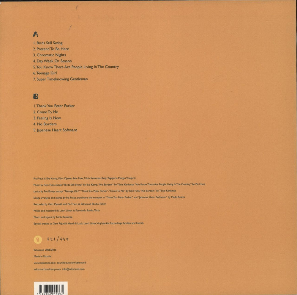 Pia Fraus Nature Heart Software Estonian vinyl LP album (LP record) 4739852944663