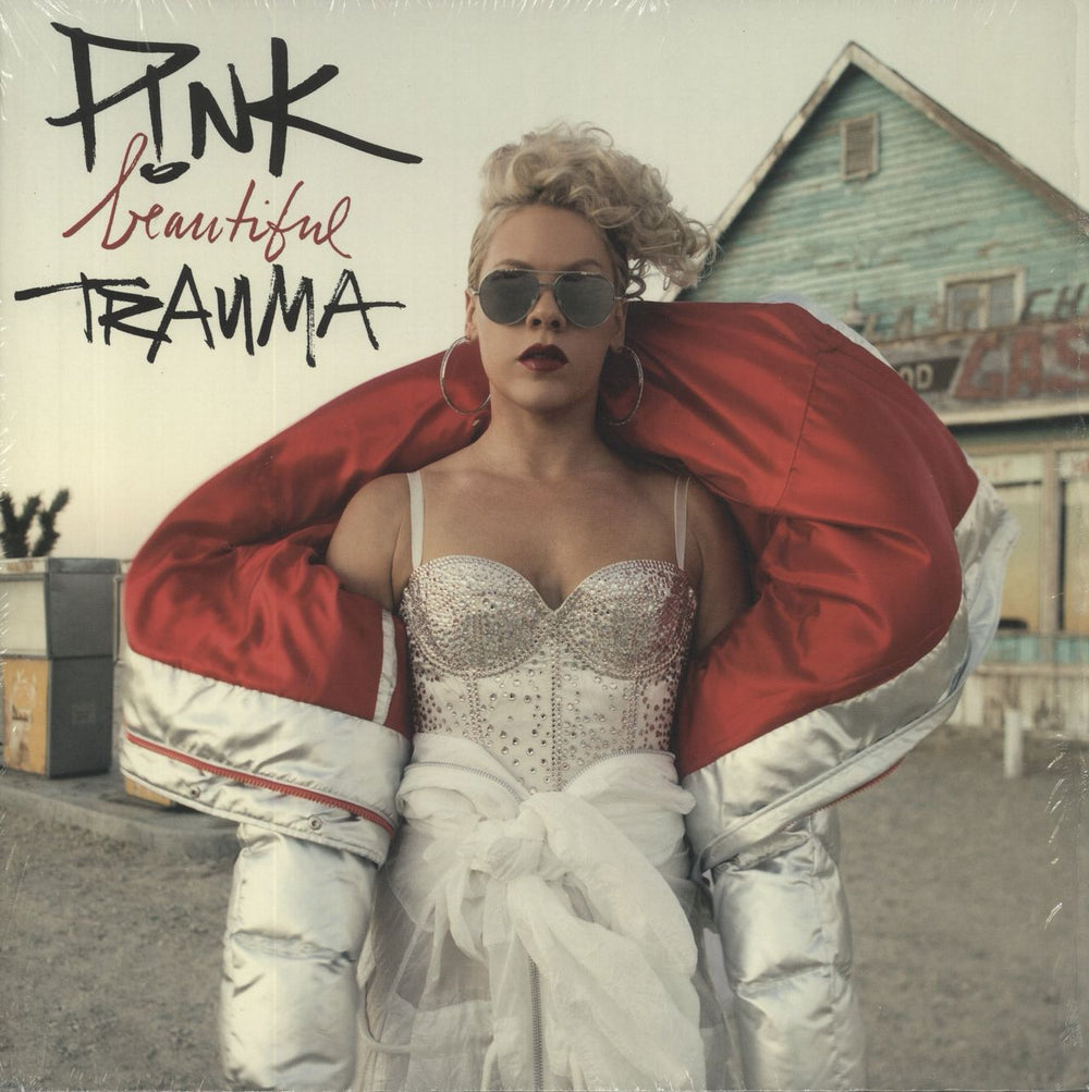 Pink Beautiful Trauma UK 2-LP vinyl record set (Double LP Album) 88985-47469-1