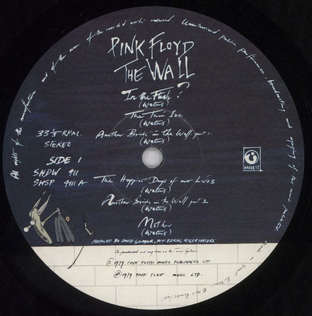 Pink Floyd The Wall - 1st + Sticker & Shrink - EX UK 2-LP vinyl record set (Double LP Album) PIN2LTH844909