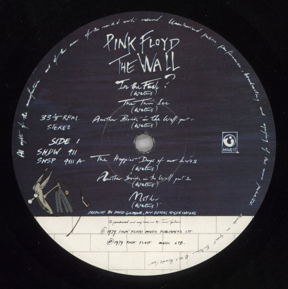 Pink Floyd The Wall - 1st + Sticker - EX UK 2-LP vinyl set