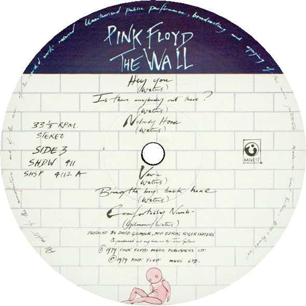 Pink Floyd The Wall - 1st + Sticker - EX UK 2-LP vinyl set — RareVinyl.com