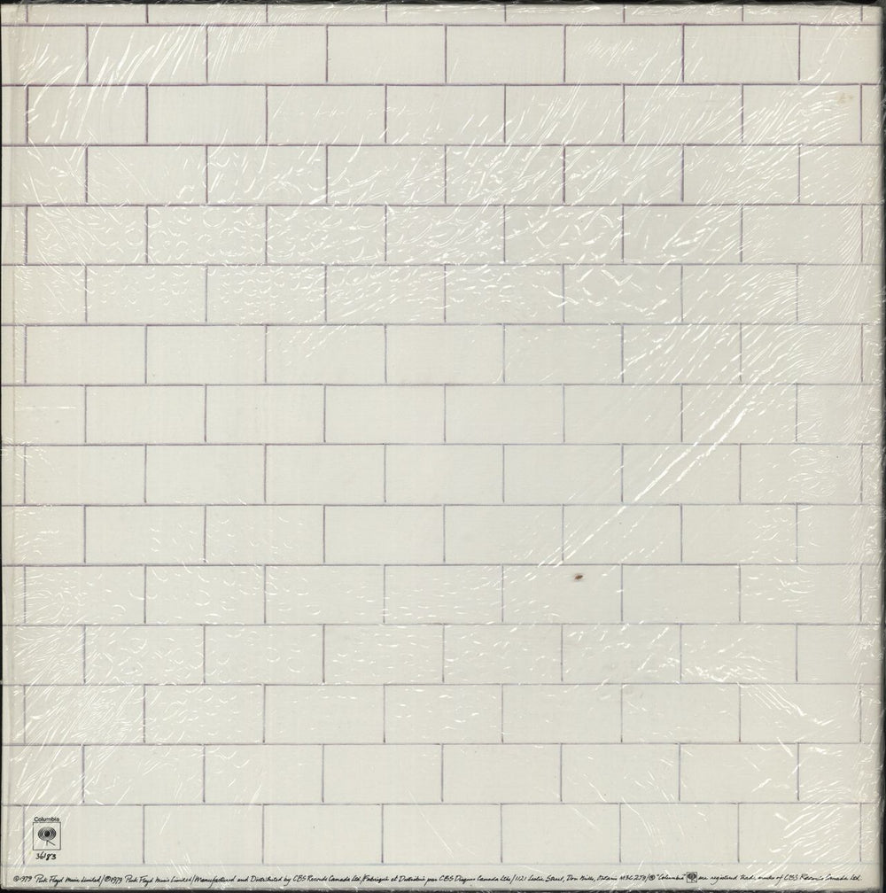 Pink Floyd The Wall - Shrink and Stickers Canadian 2-LP vinyl record set (Double LP Album)