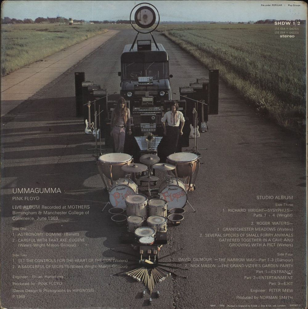 Pink Floyd Ummagumma - 2nd - EX UK 2-LP vinyl record set (Double LP Album)
