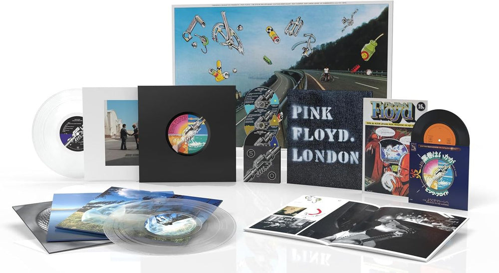 Pink Floyd Wish You Were Here (50th Anniversary) - Deluxe Edition 4LP Clear Vinyl + Blu-Ray Disc - Sealed UK Vinyl Box Set 19802876741