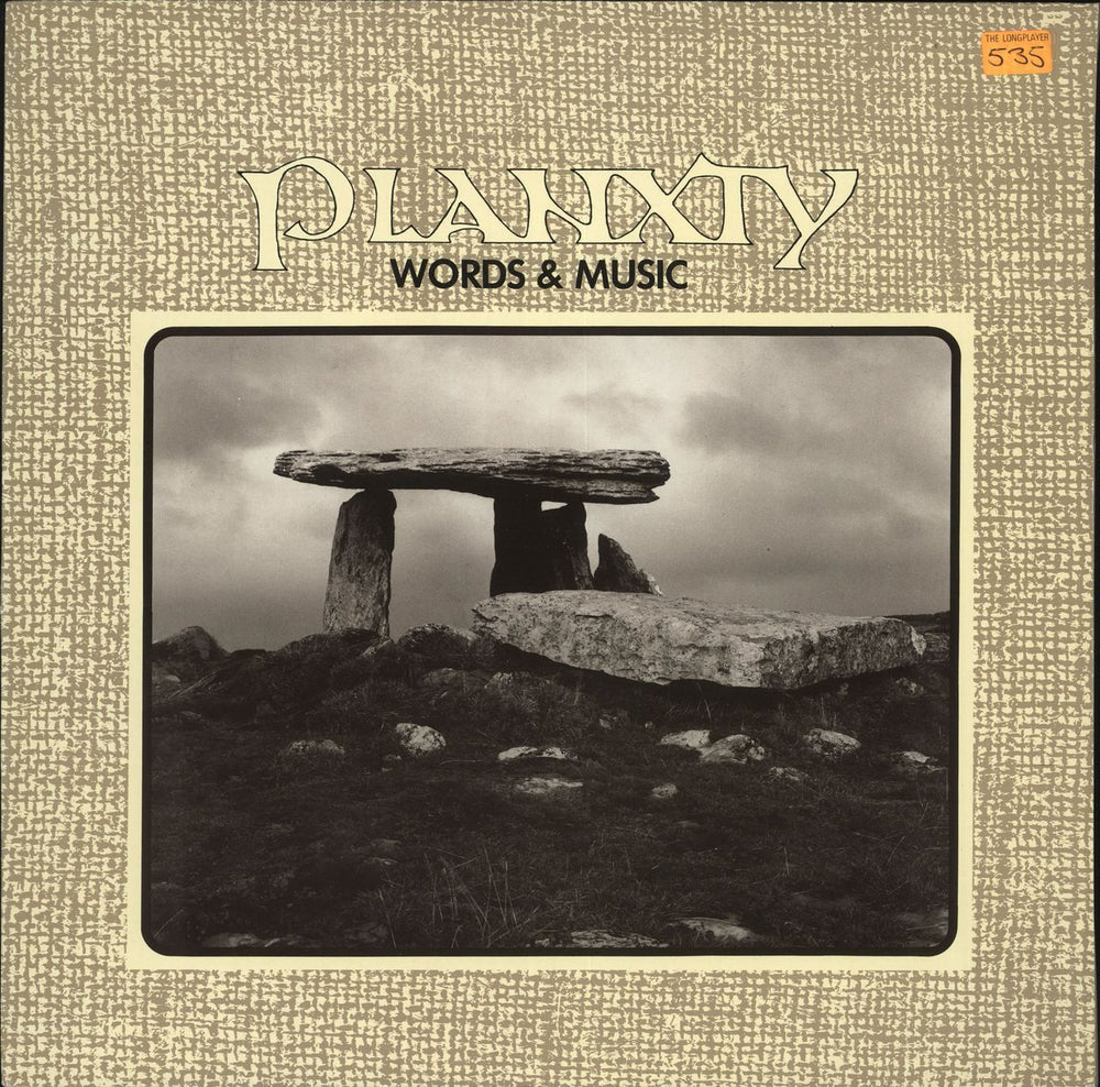 Planxty Words & Music Irish vinyl LP album (LP record) 24-0101-1