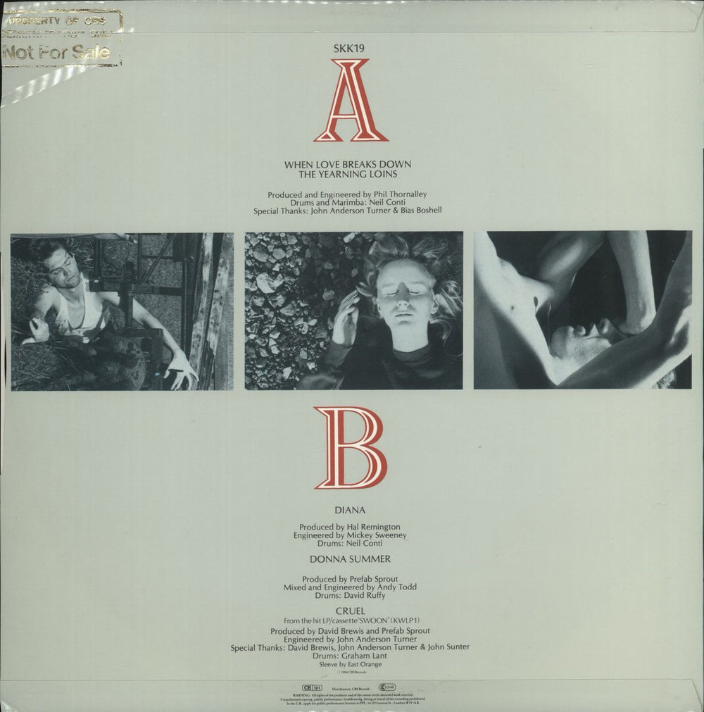 Prefab Sprout When Love Breaks Down - Promo Stamped UK Promo 12" vinyl single (12 inch record / Maxi-single)