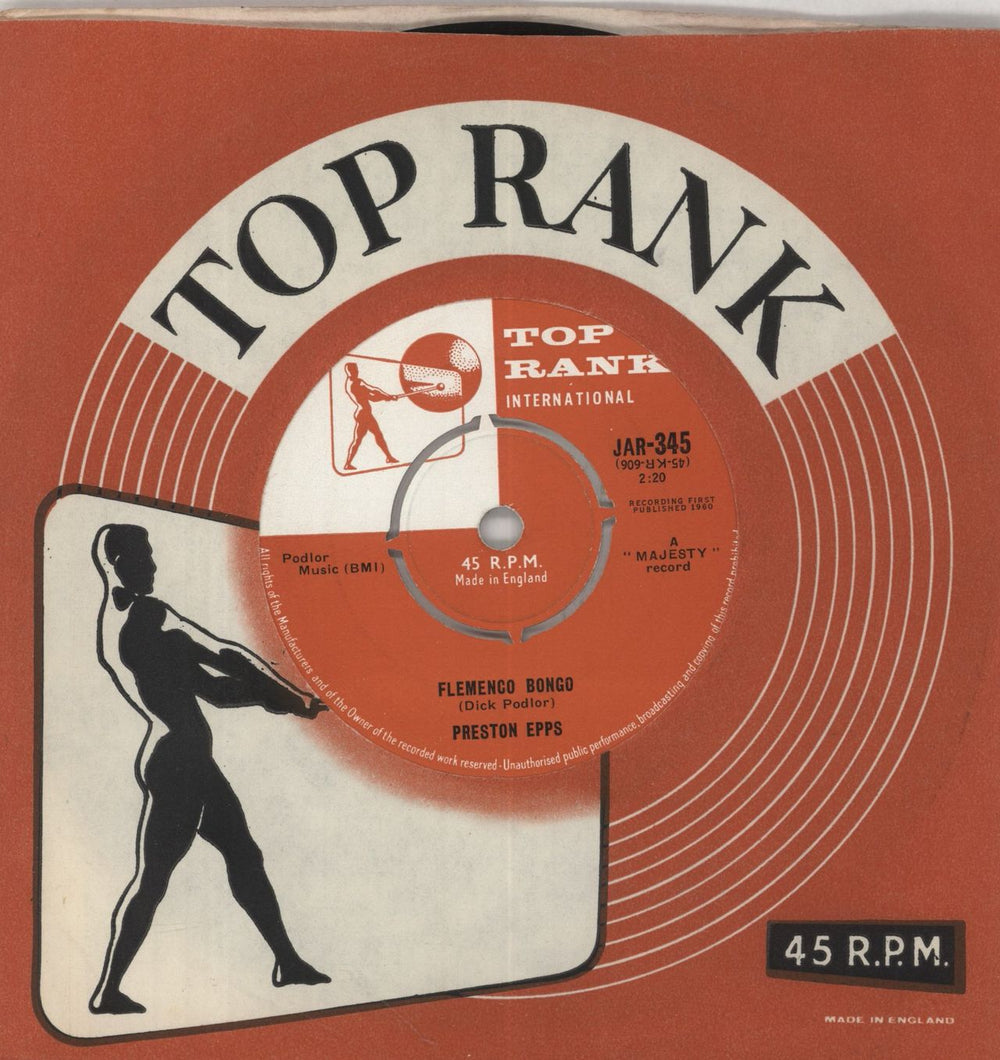 Preston Epps Bongo Boogie UK 7" vinyl single (7 inch record / 45)
