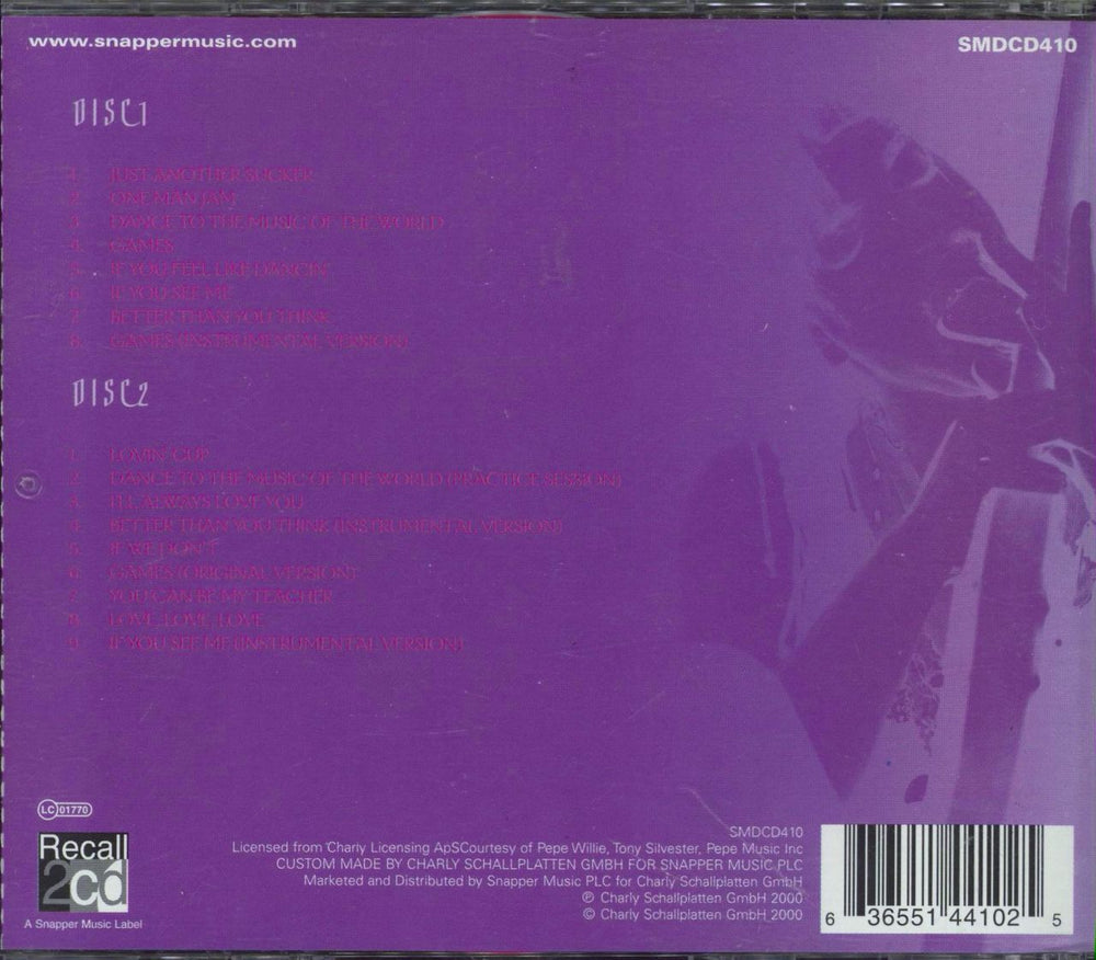 Prince One Man Jam UK 2 CD album set (Double CD) 636551441025