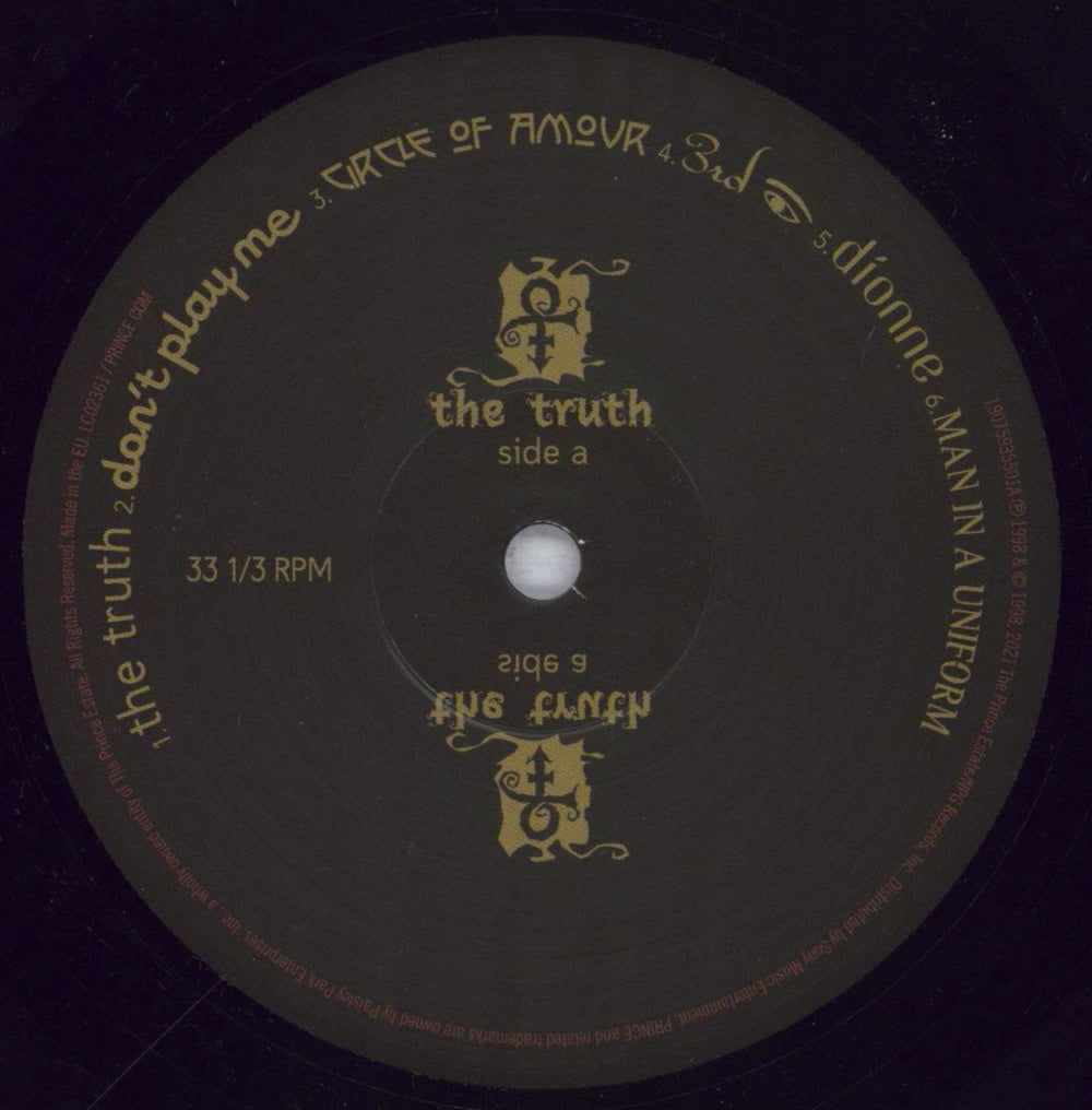 Prince The Truth - RSD 2021 UK vinyl LP album (LP record) PRILPTH838442