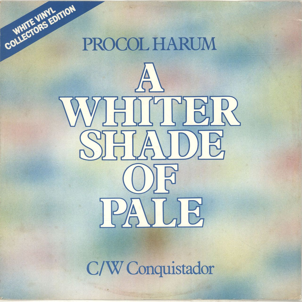 Procol Harum A Whiter Shade Of Pale - White Vinyl UK 12" vinyl single (12 inch record / Maxi-single) HBUG77