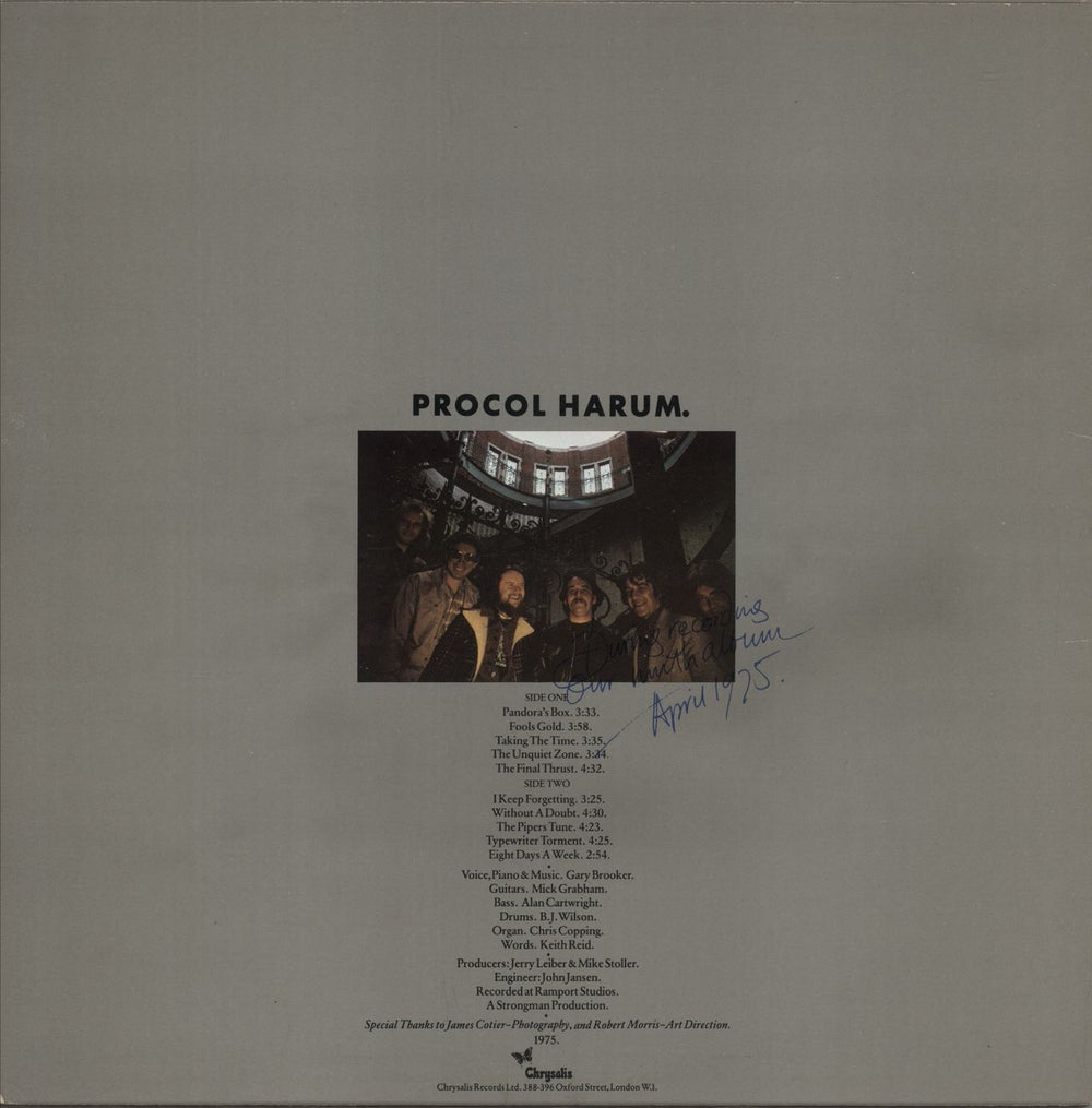Procol Harum Procol's Ninth UK vinyl LP album (LP record)