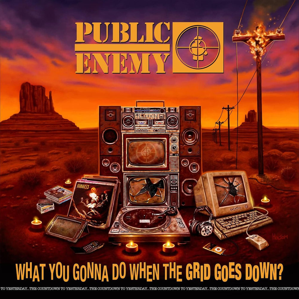 Public Enemy What You Gonna Do When The Grid Goes Down? + Album Art Poster - Sealed US vinyl LP album (LP record) B0032884-01