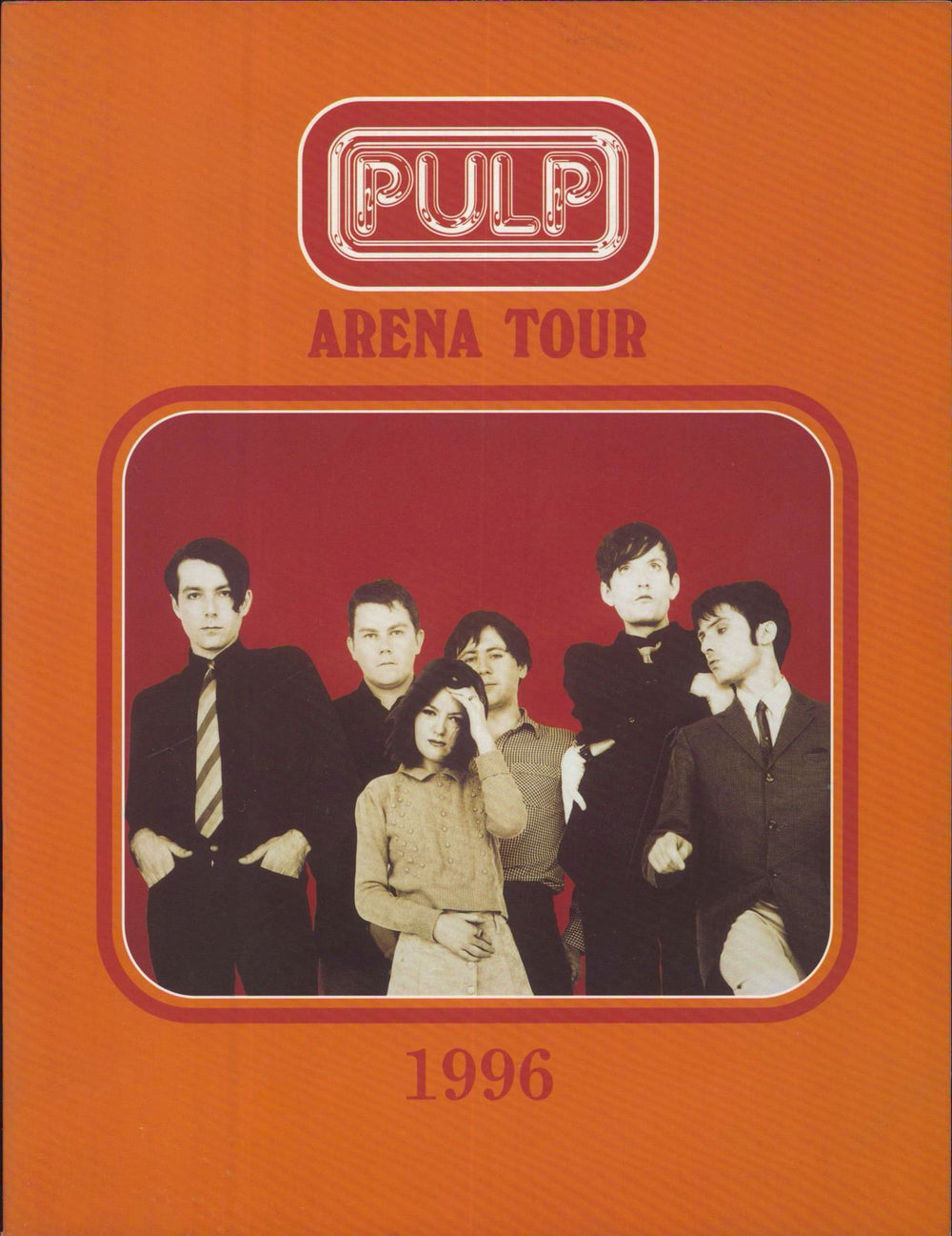 Pulp Arena Tour UK tour programme TOUR PROGRAMME + TICKET STUB