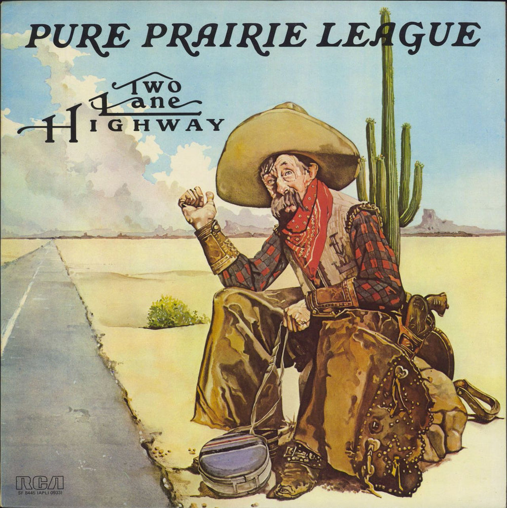 Pure Prairie League Two Lane Highway US vinyl LP album (LP record) SF8445