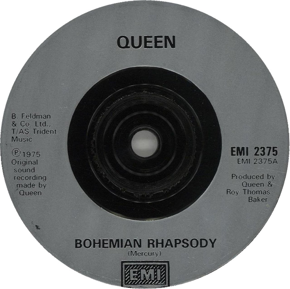 Queen Bohemian Rhapsody - Inj UK 7" vinyl single (7 inch record / 45) EMI2375