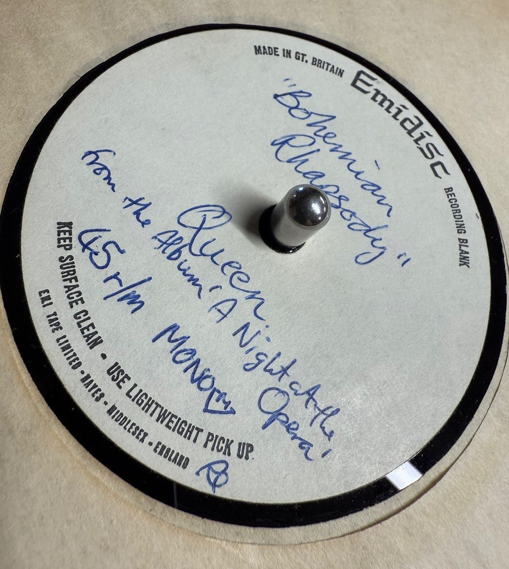 Queen Bohemian Rhapsody UK acetate
