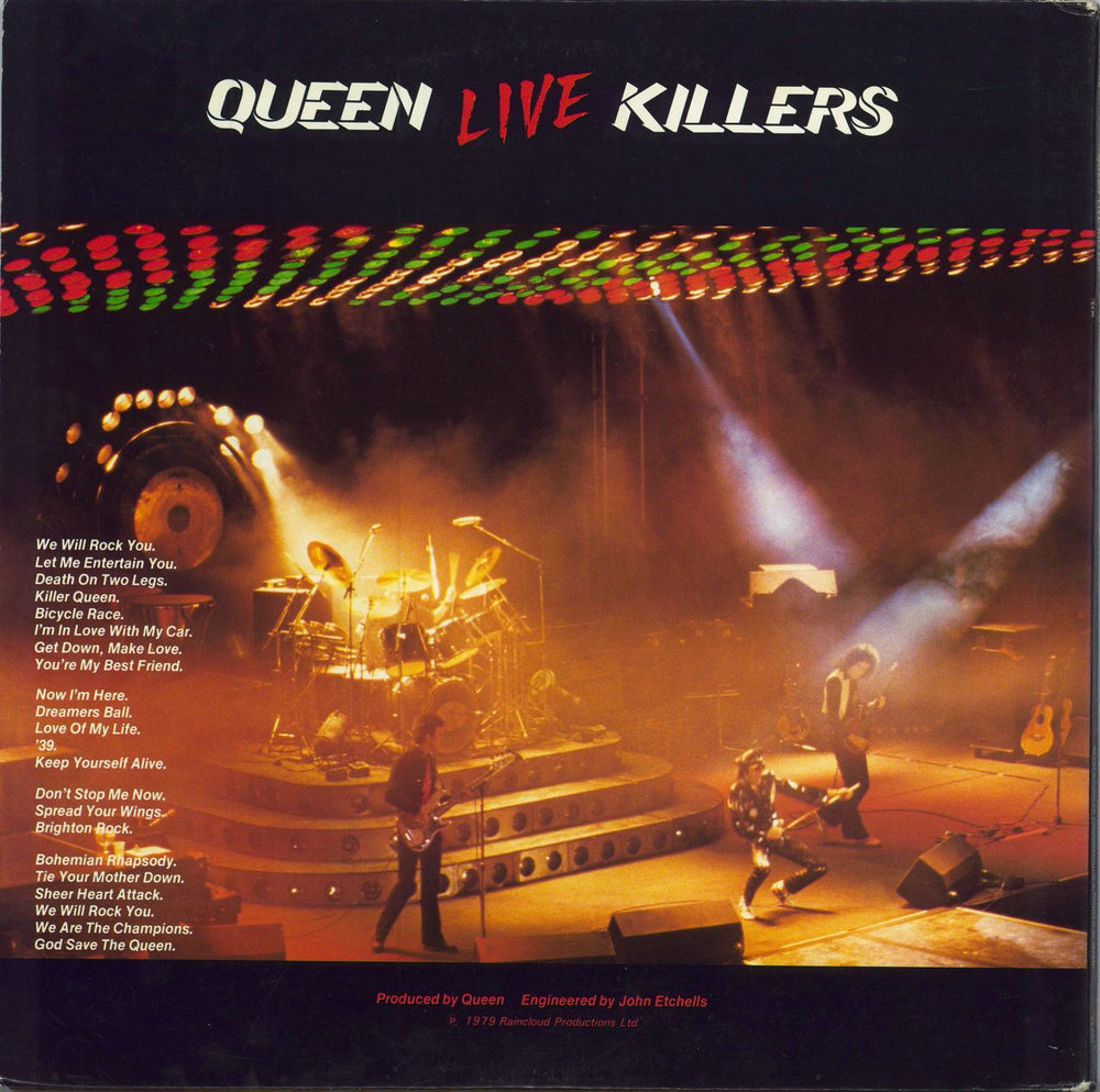 Queen Live Killers - Red & Green Vinyl + Obi Japanese 2-LP vinyl record set (Double LP Album)