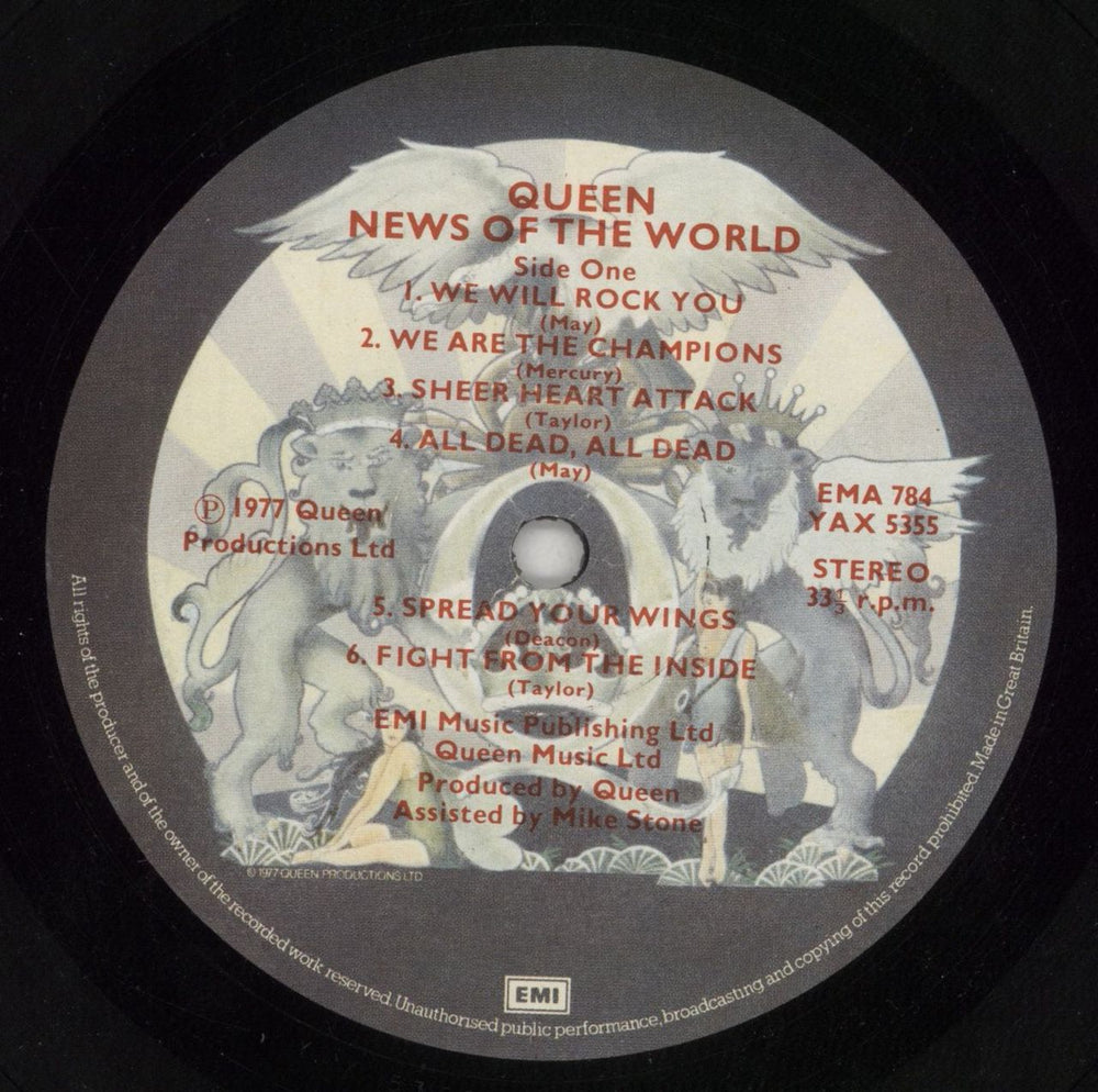 Queen News Of The World - 1st + Die-Cut Inner - EX UK vinyl LP album (LP record) QUELPNE575451