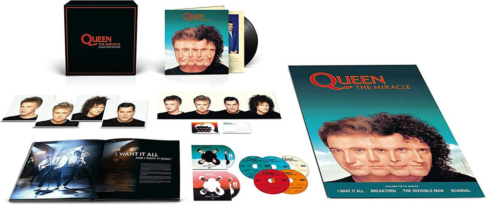 Queen The Miracle Collector's Edition - Deluxe LP/5CD/Blu-Ray/DVD - Sealed UK box set 00602508911330