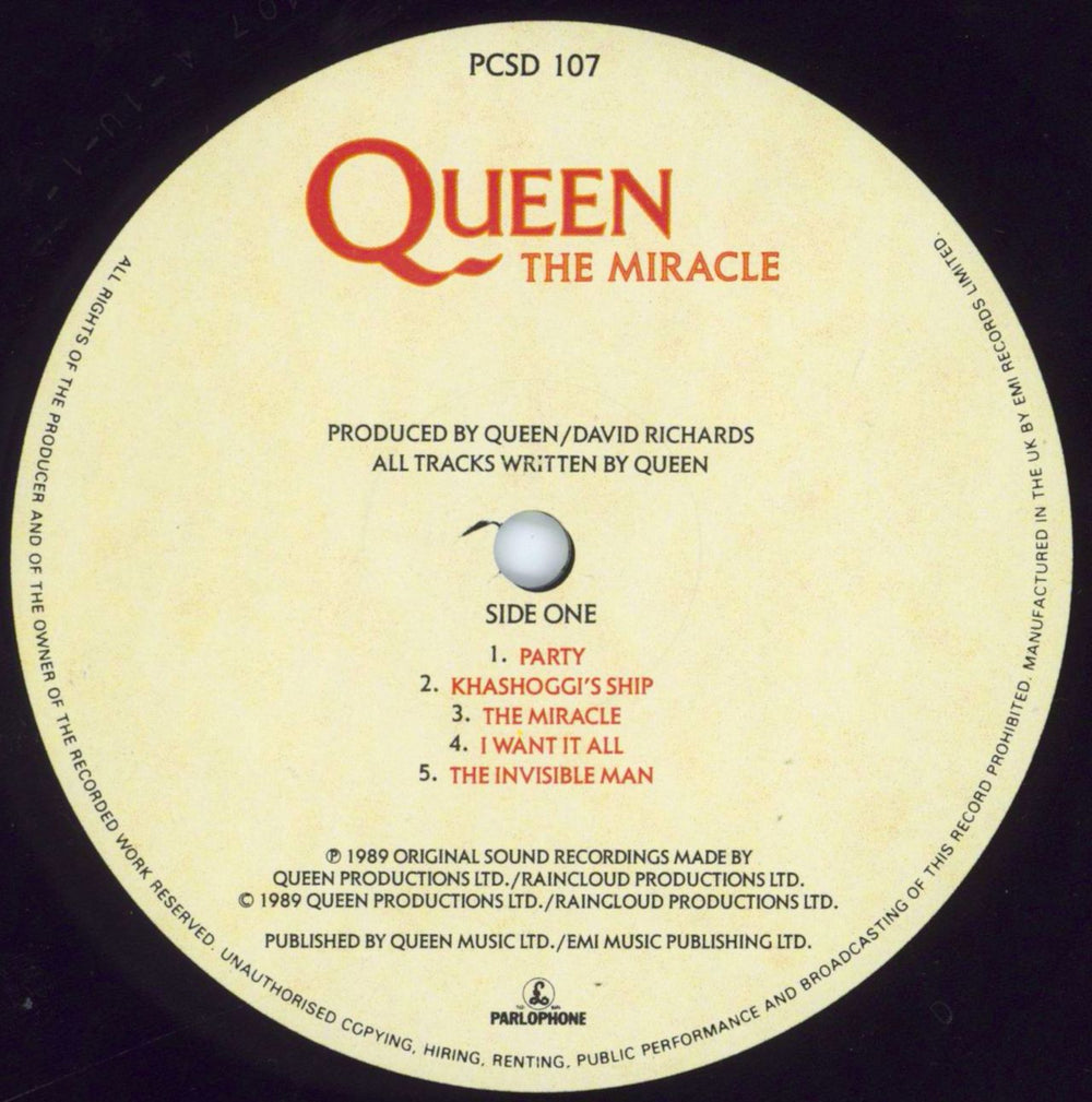 Queen The Miracle - EX UK vinyl LP album (LP record) QUELPTH576701