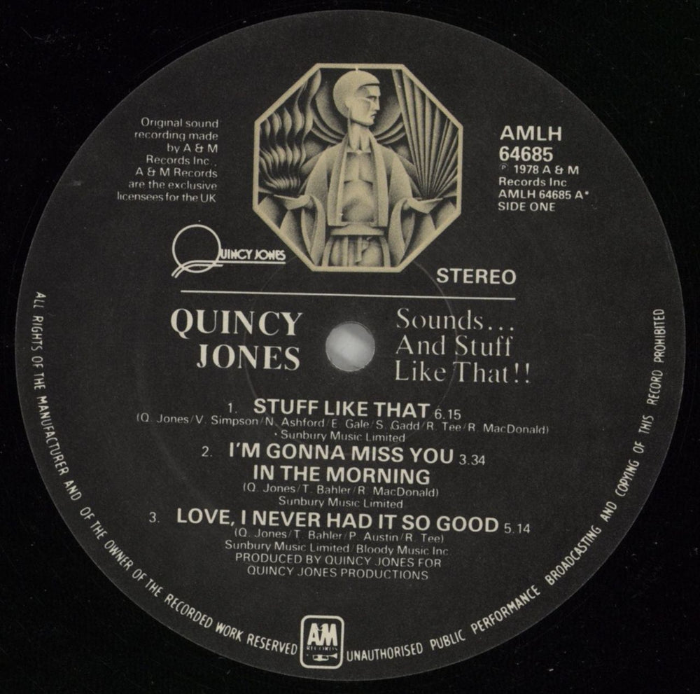 Quincy Jones Sounds... And Stuff Like That! - Nimbus Supercut UK vinyl LP album (LP record) QUJLPSO501425
