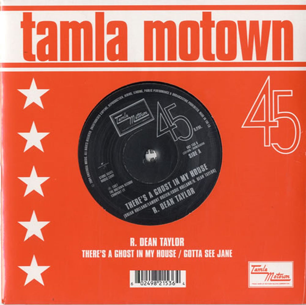 R. Dean Taylor There's A Ghost In My House UK 7" vinyl single (7 inch record / 45) 9821536