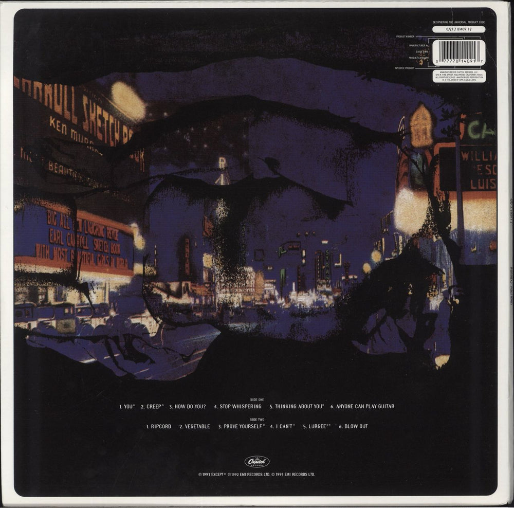 Radiohead Pablo Honey [2008 Edition] US vinyl LP album (LP record) 077778140917