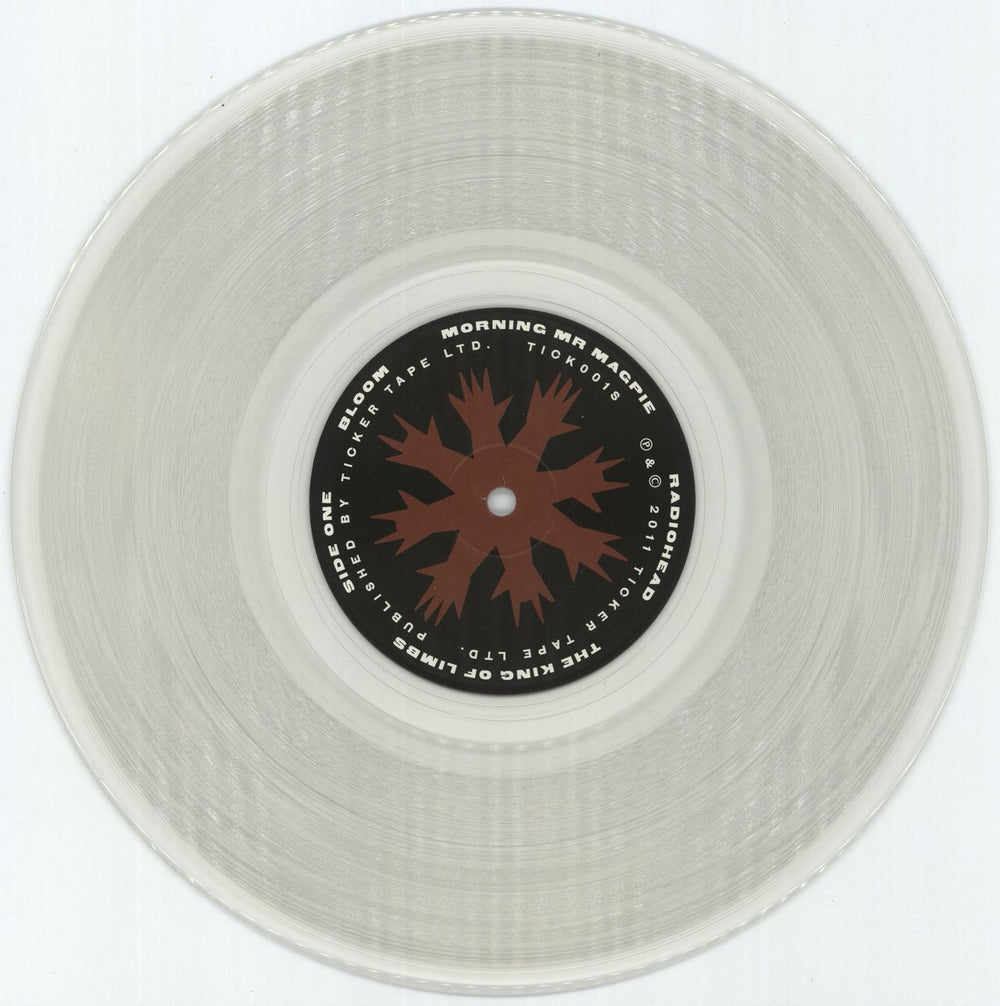 Radiohead The King Of Limbs - Clear Vinyl UK 10" vinyl single (10 inch record) R-H10TH878120