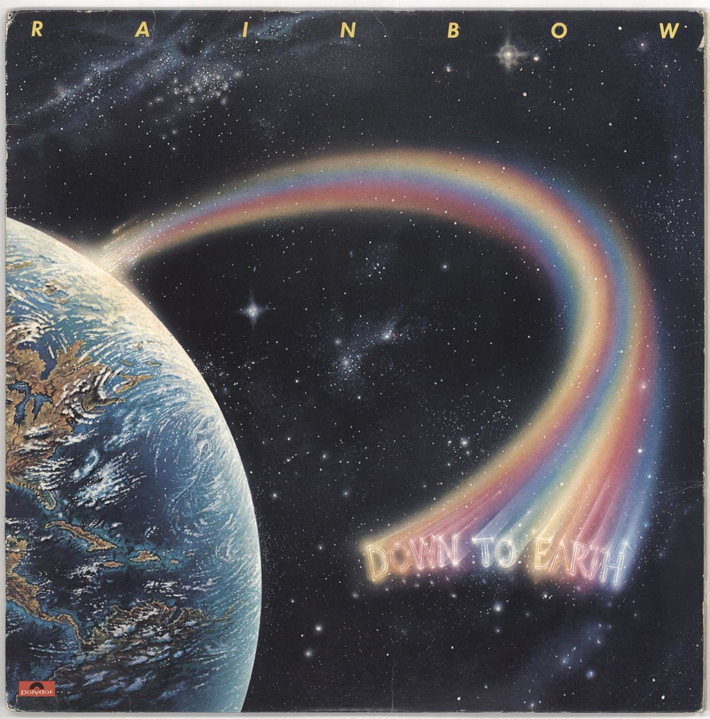 Rainbow Down To Earth - Black Vinyl - EX UK vinyl LP album (LP record) POLD5023