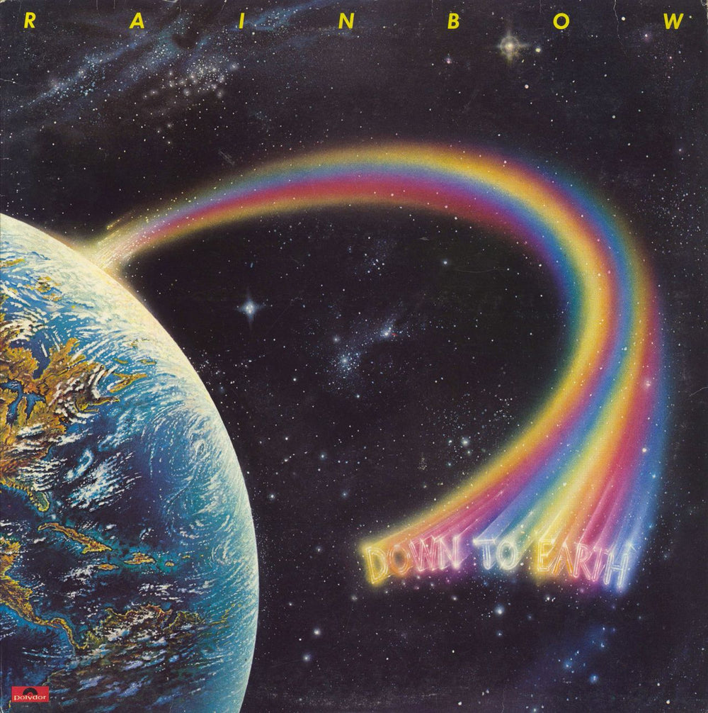 Rainbow Down To Earth - Clear Vinyl UK vinyl LP album (LP record) POLD5023