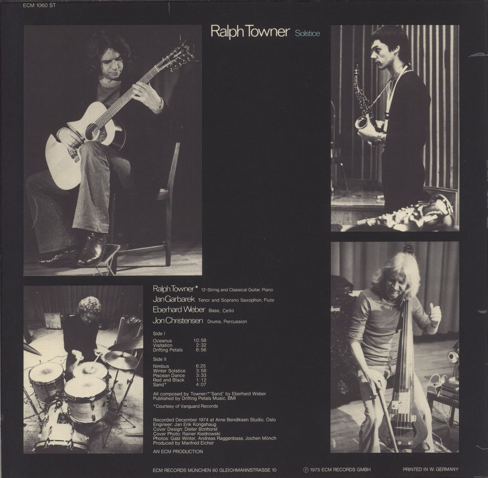 Ralph Towner Solstice German vinyl LP album (LP record)