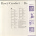 Randy Crawford Raw Silk Japanese Promo vinyl LP album (LP record)