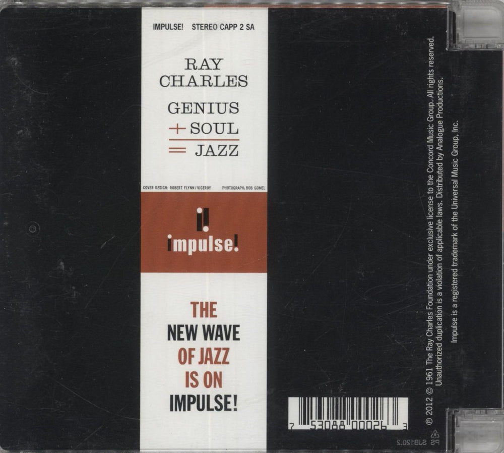Ray Charles Genius + Soul = Jazz UK super audio CD SACD 753088000263