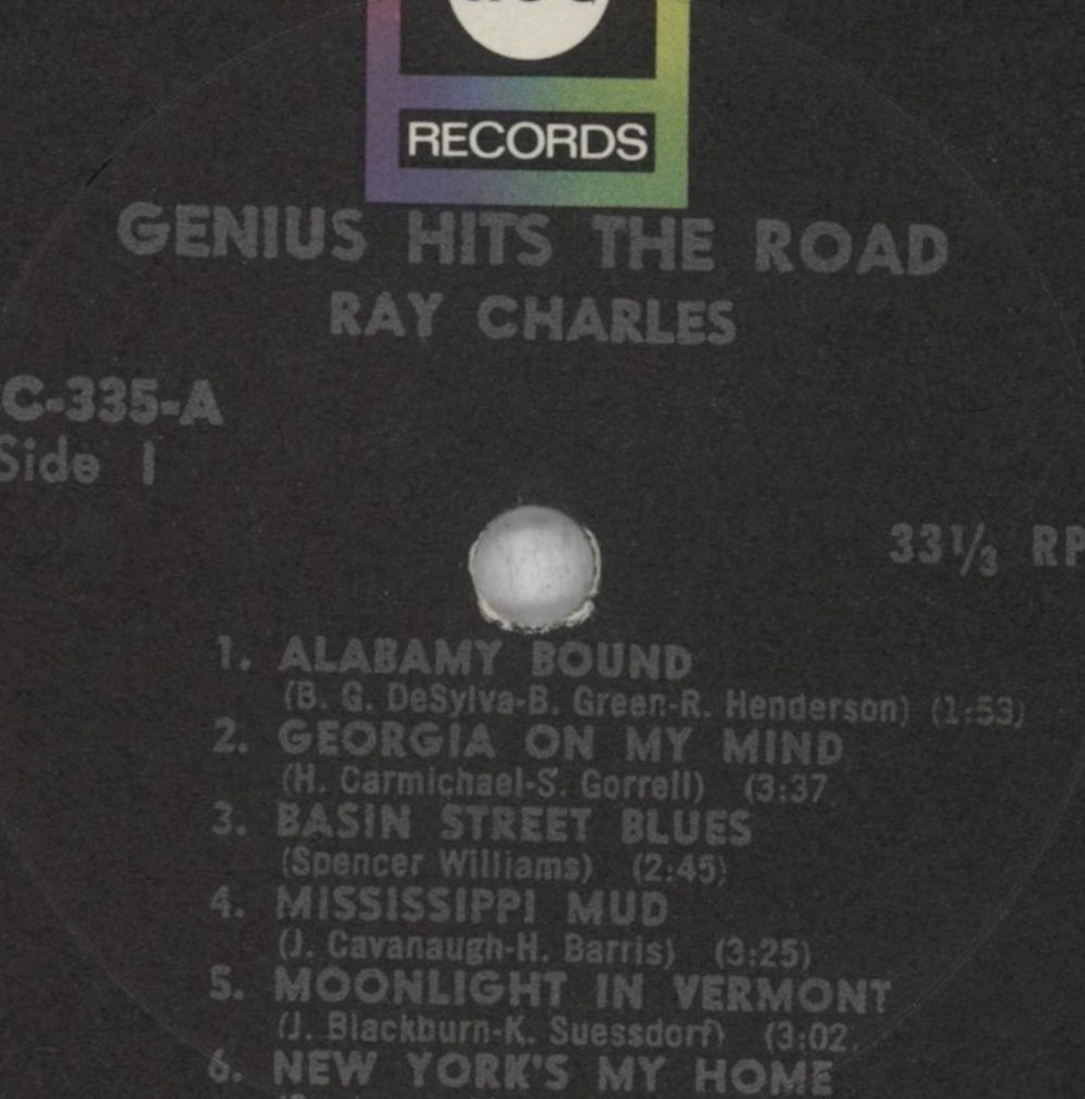 Ray Charles The Genius Hits The Road US vinyl LP album (LP record) RYHLPTH842176
