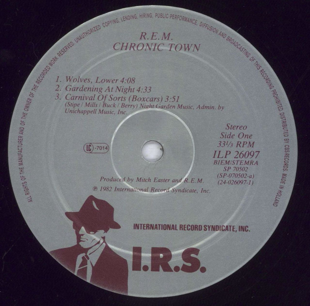 REM Chronic Town EP - EX UK 12" vinyl single (12 inch record / Maxi-single) REM12CH729044