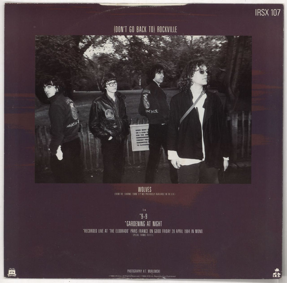 REM (Don't Go Back To) Rockville - EX UK 12" vinyl single (12 inch record / Maxi-single)