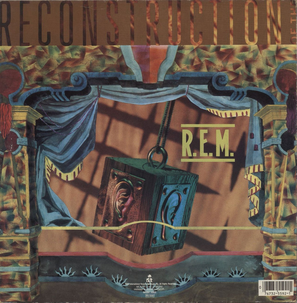 REM Fables Of The Reconstruction + inner - VG UK vinyl LP album (LP record) 076732559215