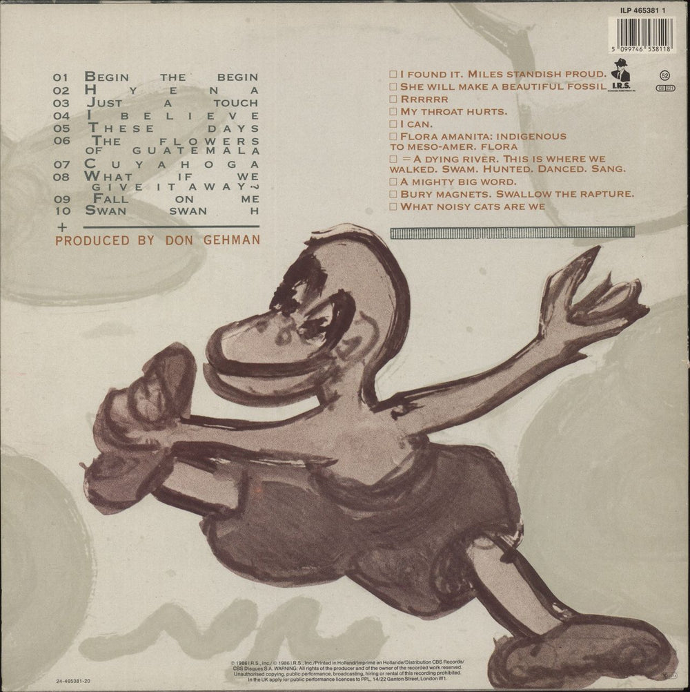 REM Lifes Rich Pageant Dutch vinyl LP album (LP record) 5099746538118