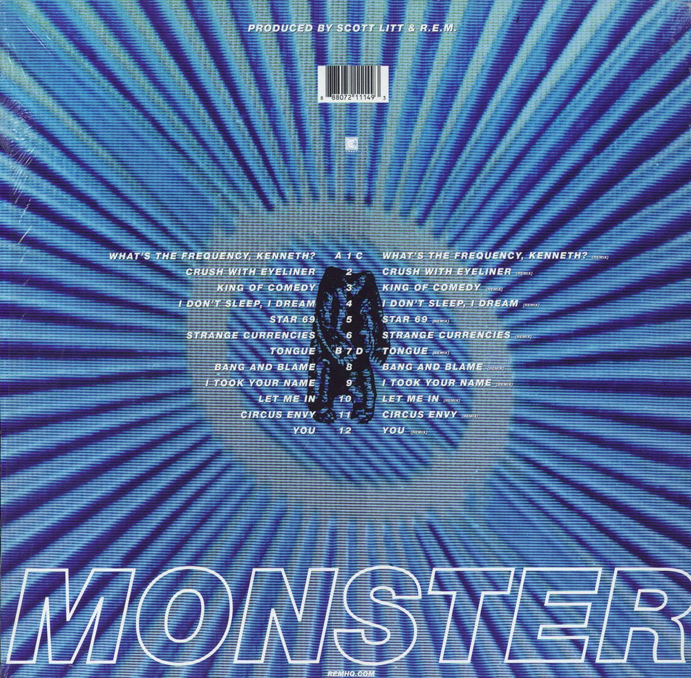 REM Monster - 180gram UK 2-LP vinyl record set (Double LP Album) 888072111493