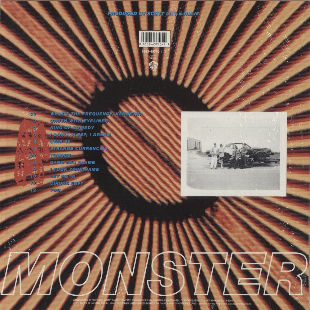 REM Monster - Shrink UK vinyl LP album (LP record) 093624574019