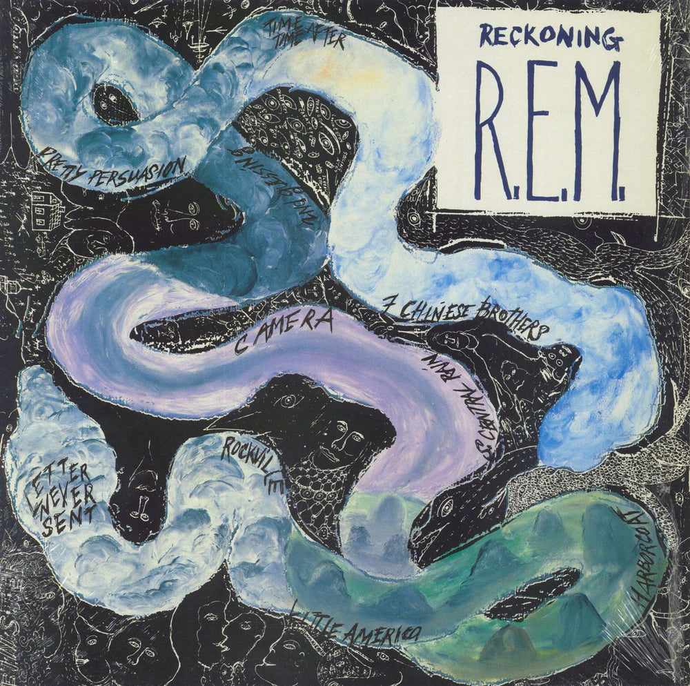 REM Reckoning - Opened Shrink UK vinyl LP album (LP record) IRSA7045