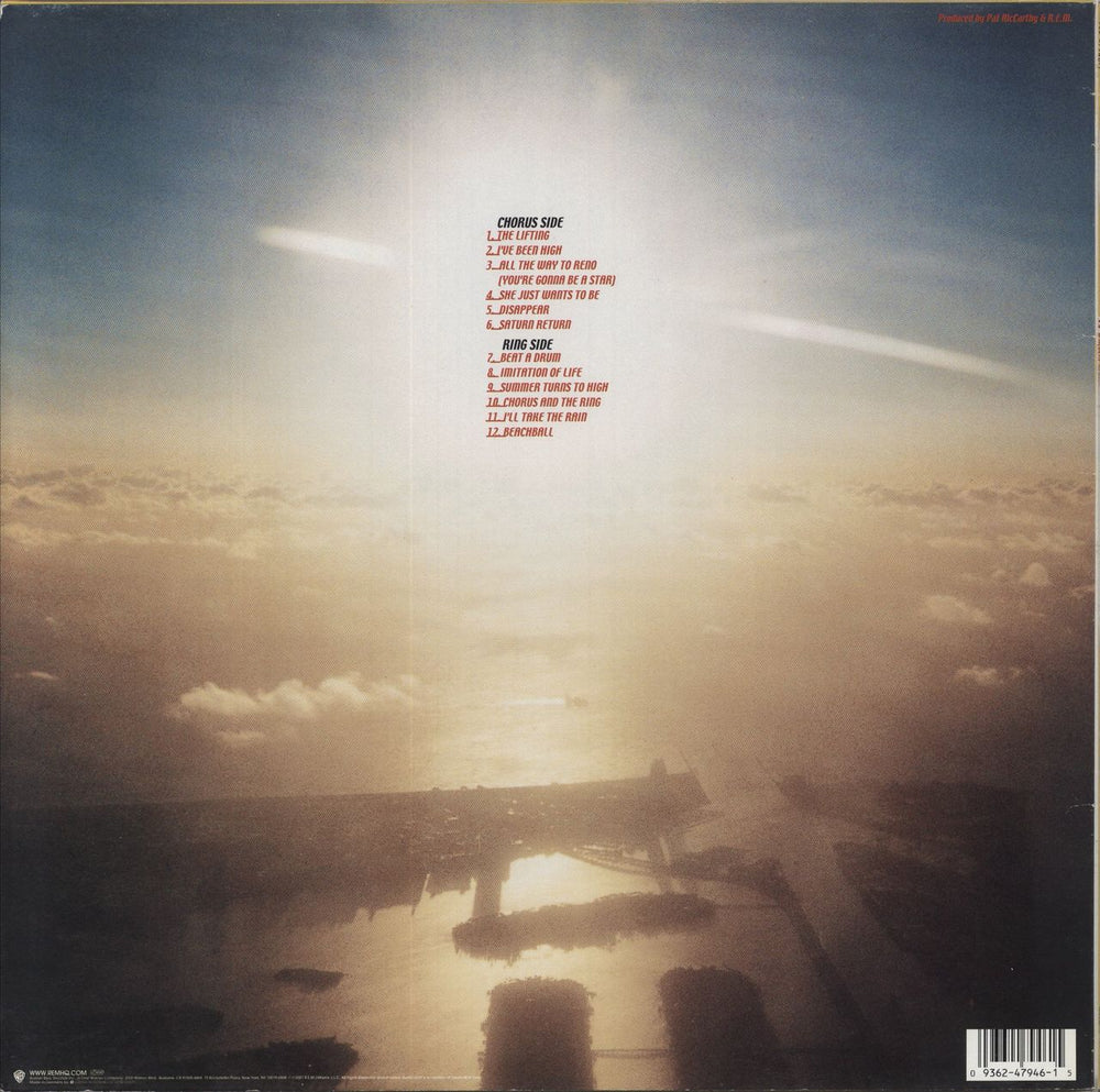 REM Reveal UK vinyl LP album (LP record) 093624794615