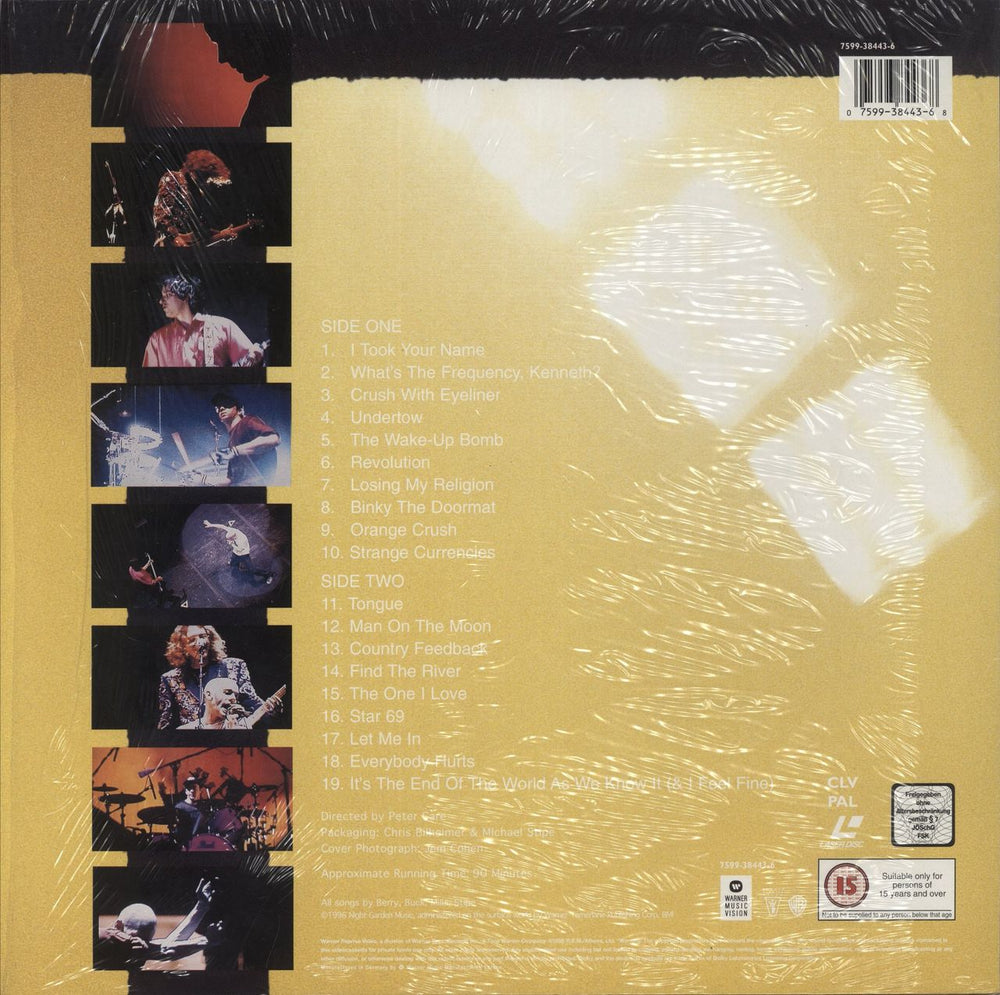 REM Road Movie - Shrink UK laserdisc / lazerdisc 075993844368