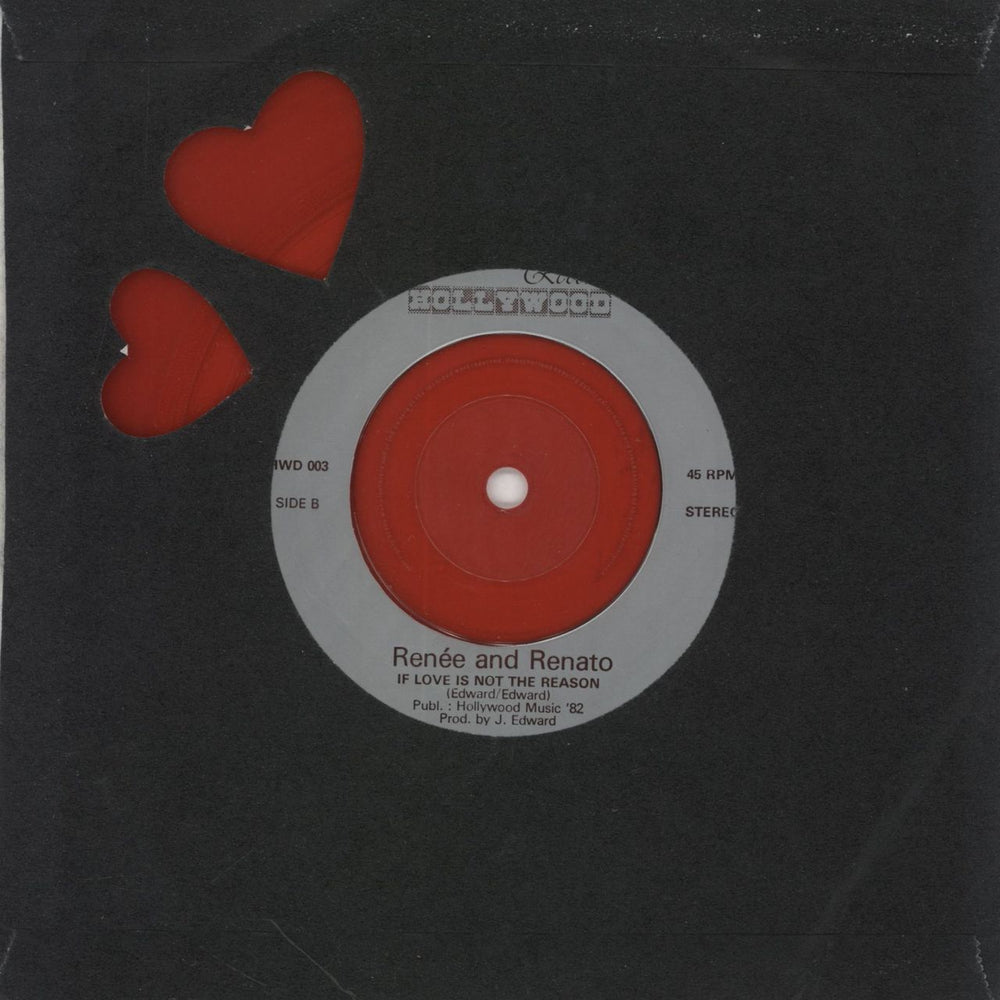 Renee & Renato Save Your Love - Red Vinyl French 7" vinyl single (7 inch record / 45)