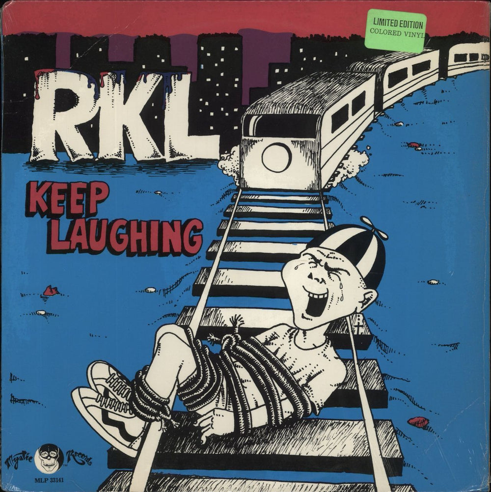 Rich Kids On LSD Keep Laughing - Blue Vinyl US vinyl LP album (LP record) MLP33141