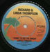 Richard & Linda Thompson I Want To See The Bright Lights Tonight UK 7" vinyl single (7 inch record / 45) WIP6186