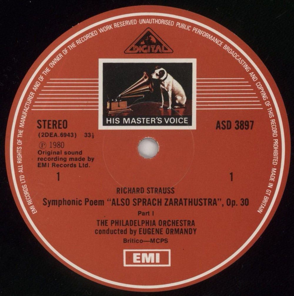 Richard Strauss Also Sprach Zarathustra UK vinyl LP album (LP record) RG6LPAL860925