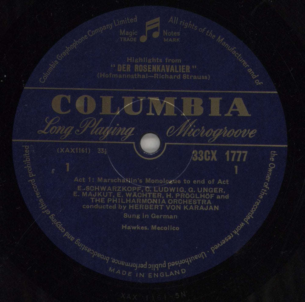 Richard Strauss Highlights from Der Rosenkavalier UK vinyl LP album (LP record) RG6LPHI535038