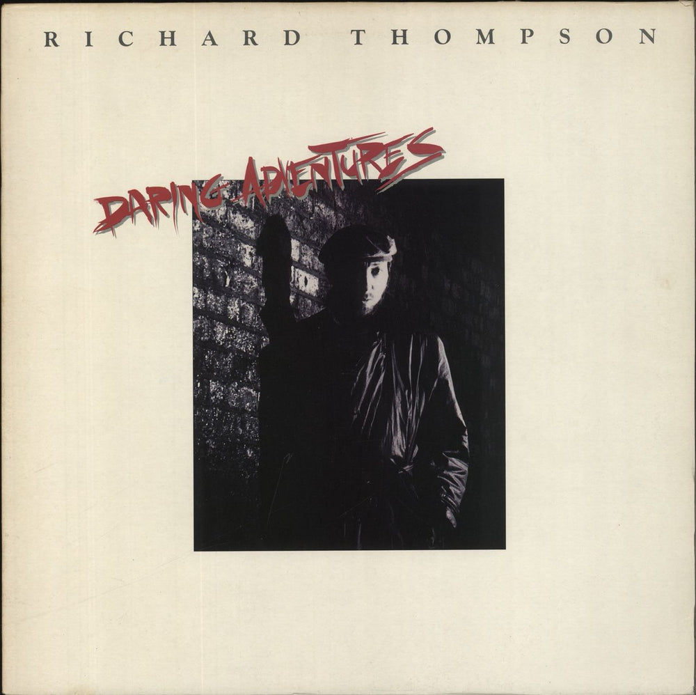 Richard Thompson Daring Adventures + Insert - VG UK vinyl LP album (LP record) POLD5202